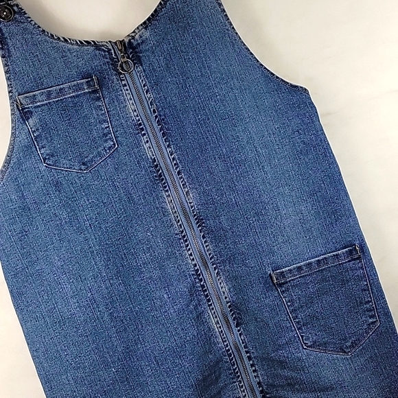 Rue21 Overall Denim Jumper Dress Size M - Picture 4 of 8